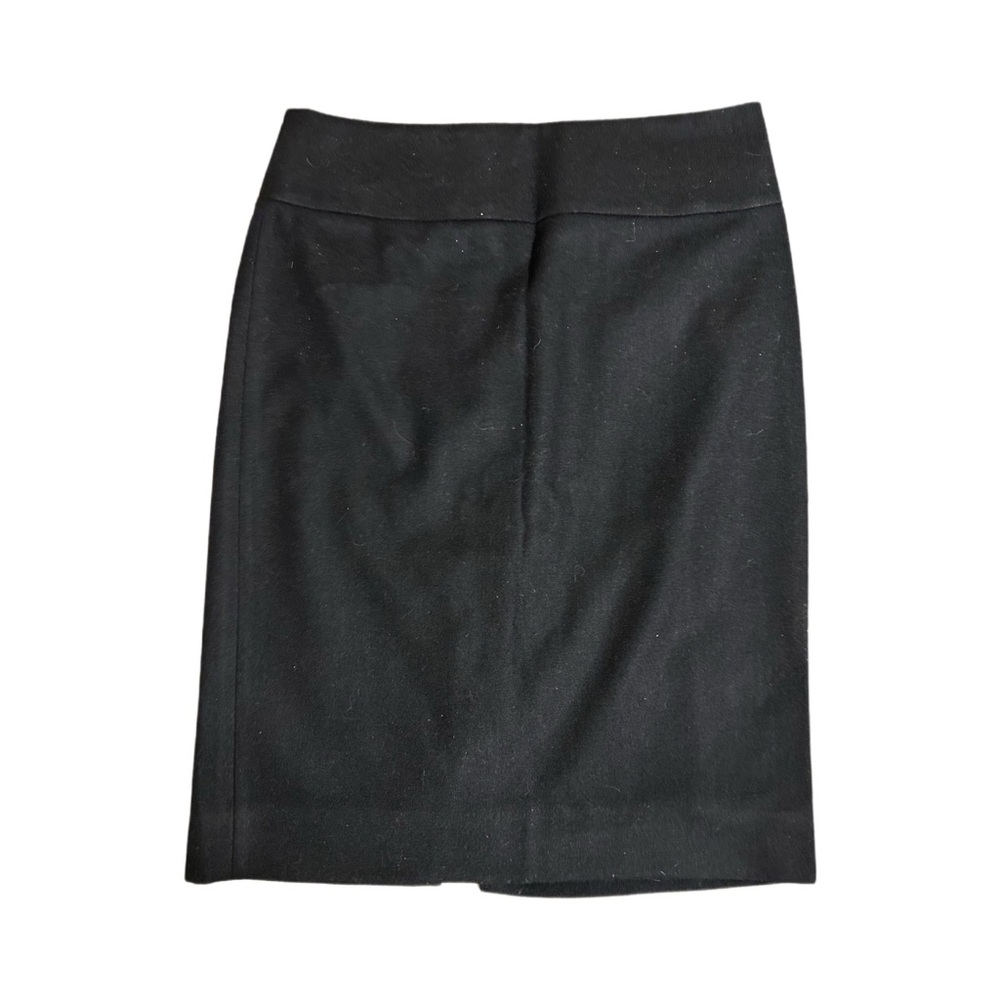 Banana Republic Skirt Womens Sz 4 Black Straight Pencil Wool Blend Fully Lined
